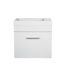Load image into Gallery viewer, QUBIST MATT WHITE 500MM WALL HUNG VANITY