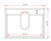 Load image into Gallery viewer, QUBIST TIMBERLOOK 600MM WALL HUNG VANITY
