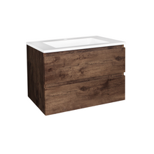 Load image into Gallery viewer, QUBIST TIMBERLOOK 900MM WALL HUNG VANITY