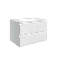 Load image into Gallery viewer, QUBIST MATT WHITE 600MM WALL HUNG VANITY
