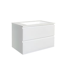 Load image into Gallery viewer, QUBIST MATT WHITE 600MM WALL HUNG VANITY