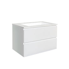 Load image into Gallery viewer, QUBIST MATT WHITE 750MM WALL HUNG VANITY