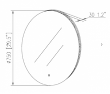 Load image into Gallery viewer, ROUND BACKLIT LED MIRROR