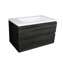 Load image into Gallery viewer, QUBIST TIMBERLOOK 750MM WALL HUNG VANITY