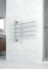 Load image into Gallery viewer, STRAIGHT SQUARE SWIVEL HEATED TOWEL RAIL SV35