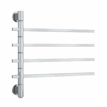 Load image into Gallery viewer, STRAIGHT SQUARE SWIVEL HEATED TOWEL RAIL SV35