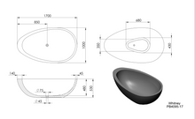 Load image into Gallery viewer, WHITNEY FREESTANDING STONE BATHTUB