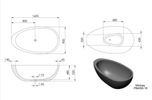 Load image into Gallery viewer, WHITNEY FREESTANDING STONE BATHTUB