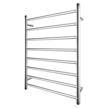 Load image into Gallery viewer, 8 BARS ROUND CHROME ELECTRIC HEATED TOWEL RACK