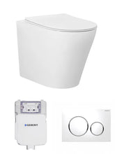 Load image into Gallery viewer, ALZANO RIMLESS WALL FACE PAN GEBERIT INWALL CISTERN SET