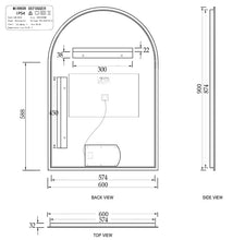 Load image into Gallery viewer, ARCHIE LED MIRROR 900X600 LED-AR9060