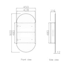 Load image into Gallery viewer, NOOSA SHAVING CABINET BLACK OAK SOV9045B