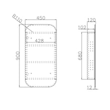 Load image into Gallery viewer, NEWPORT SHAVING CABINET NATURAL OAK SSQ9045N