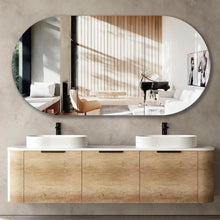 Load image into Gallery viewer, BONDI NATURAL OAK 1800X450X450 CURVE VANITY