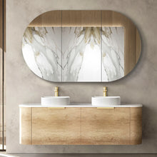 Load image into Gallery viewer, BONDI BLACK OAK 1500X450X450 CURVE VANITY