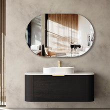 Load image into Gallery viewer, BONDI BLACK OAK 1200X450X450 CURVE VANITY