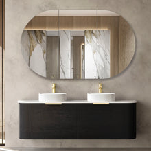Load image into Gallery viewer, BONDI BLACK OAK 1500X450X450 CURVE VANITY