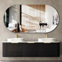Load image into Gallery viewer, BONDI NATURAL OAK 1800X450X450 CURVE VANITY