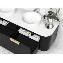 Load image into Gallery viewer, BONDI BLACK OAK 1500X450X450 CURVE VANITY