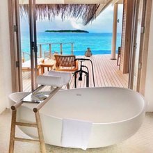 Load image into Gallery viewer, ONDA FREESTANDING STONE BATHTUB