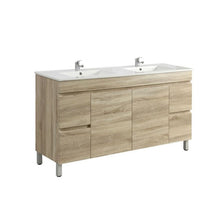 Load image into Gallery viewer, BERGE WHITE OAK 1500MM FREESTANDING VAINTY