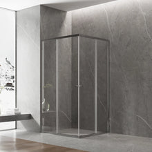 Load image into Gallery viewer, CORNER DOUBLE SLIDING DOOR SHOWER SCREEN (PC47S)
