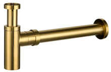 Load image into Gallery viewer, BRASS BOTTLE TRAP WASTE 32/40MM 40MM CONNECTION ROUND

