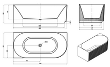 Load image into Gallery viewer, ATTICA HAVANA RIGHT CORNER FLUTED BATHTUB
