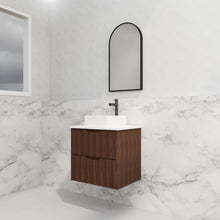 Load image into Gallery viewer, BALI FLUTED WALL HUNG VANITY 600MM
