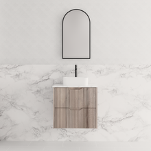 Load image into Gallery viewer, BALI FLUTED WALL HUNG VANITY 600MM
