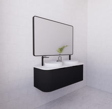 Load image into Gallery viewer, BERGEN FLUTED 1200MM DOUBLE BOWL CURVE VANITY
