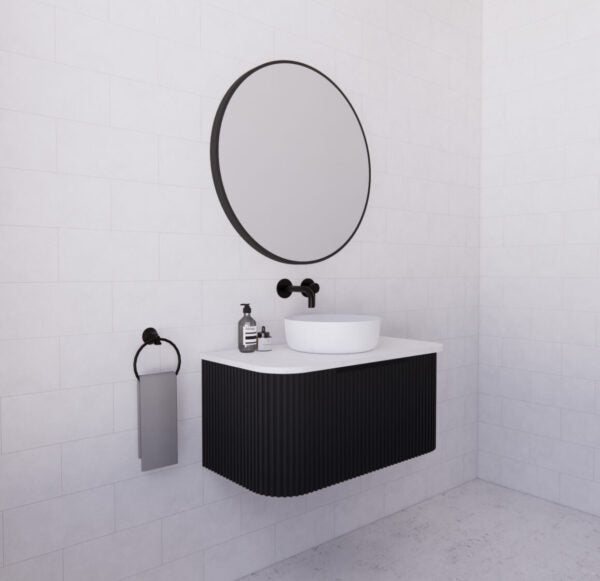 BERGEN FLUTED 900MM CURVE VANITY