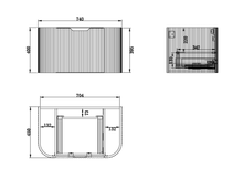 Load image into Gallery viewer, BERGEN FLUTED 750MM CURVE VANITY
