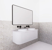 Load image into Gallery viewer, BERGEN FLUTED 1200MM DOUBLE BOWL CURVE VANITY
