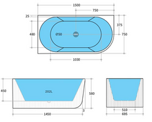 Load image into Gallery viewer, CAPRI CORNER BATHTUB GLOSS WHITE
