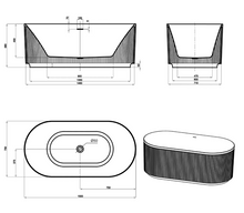 Load image into Gallery viewer, ATTICA HAVANA FLUTED BATHTUB

