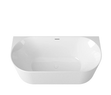 Load image into Gallery viewer, ATTICA HAVANA BACK TO WALL FLUTED BATHTUB
