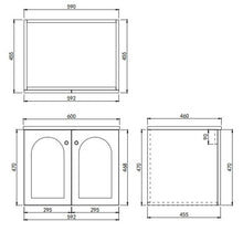 Load image into Gallery viewer, CHESTER FEDERATION WALL HUNG PVC 600MM CABINET
