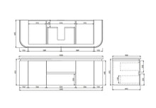 Load image into Gallery viewer, Devito Modern Wall Hung PVC 1500mm Vanity
