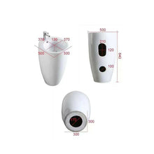 Load image into Gallery viewer, FREE STANDING CERAMIC BASIN ROUND
