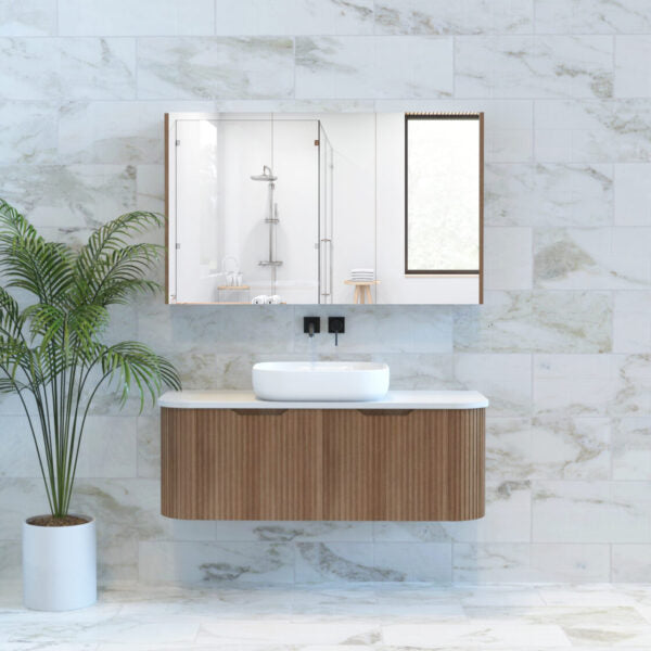 BERGEN FLUTED 1200MM CURVE VANITY