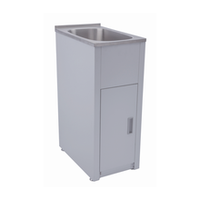 Load image into Gallery viewer, STAINLESS STEEL SLIM LAUNDRY TUB &amp; CABINET
