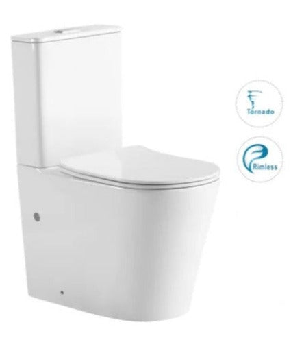 RADIANT TORNADO AND RIMLESS TOILET SUITE