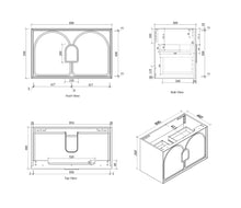 Load image into Gallery viewer, LAGUNA 900MM WALL HUNG VANITY
