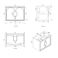 Load image into Gallery viewer, LAGUNA 750MM WALL HUNG VANITY
