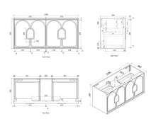 Load image into Gallery viewer, LAGUNA 1200MM WALL HUNG VANITY
