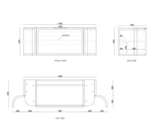 Load image into Gallery viewer, HAMPSHIRE 1200MM CURVE VANITY
