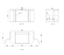 Load image into Gallery viewer, HAMPSHIRE 900MM CURVE VANITY
