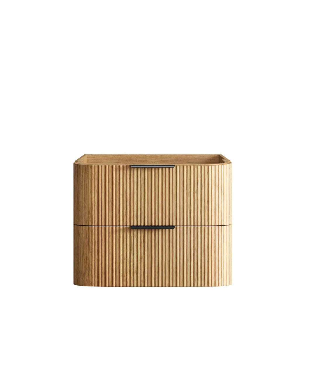 HAVANA 750MM FLUTED WALL HUNG CURVE VANITY