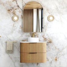 Load image into Gallery viewer, HAVANA 750MM FLUTED WALL HUNG CURVE VANITY
